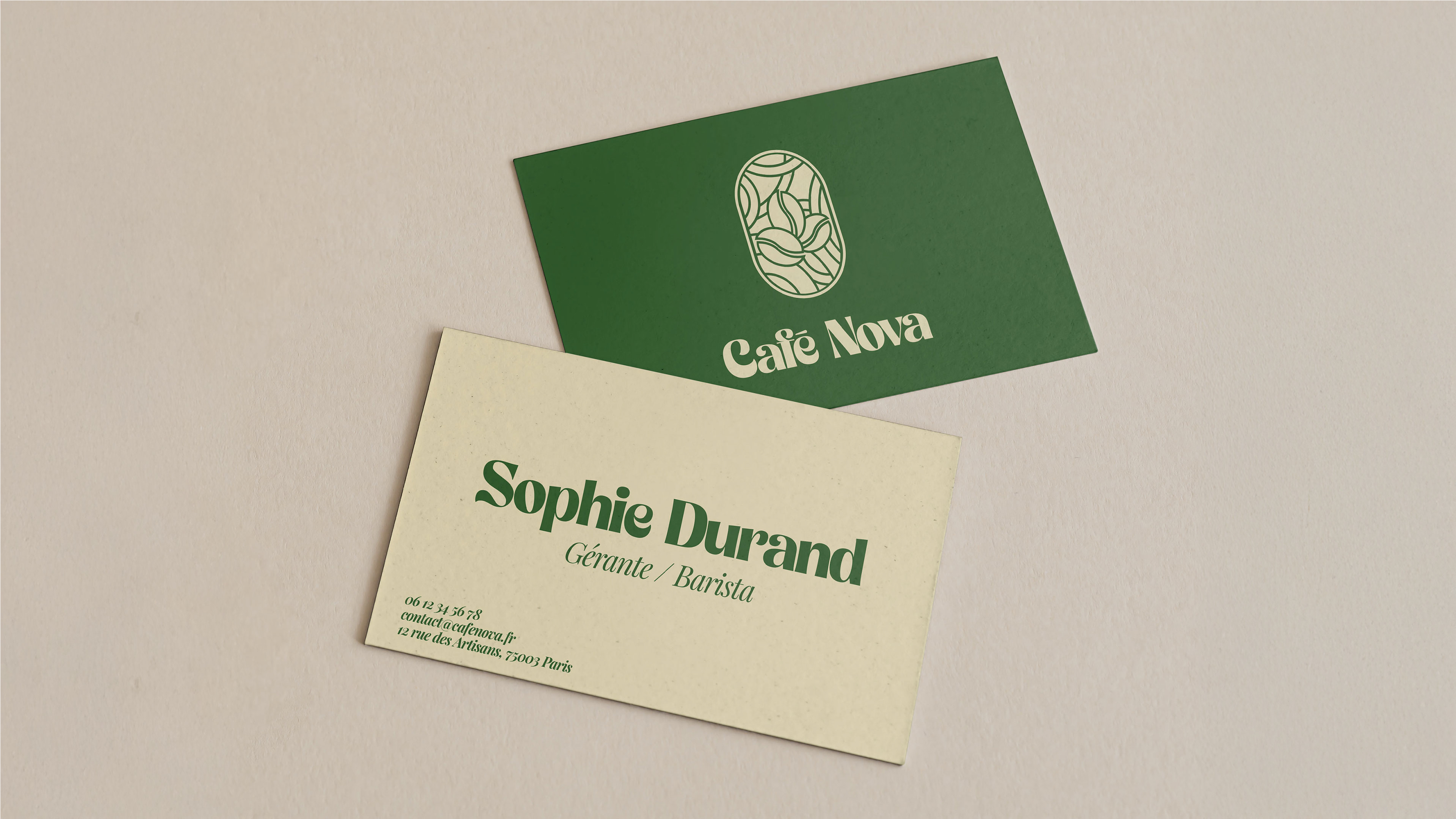 carte de visite cafe nova